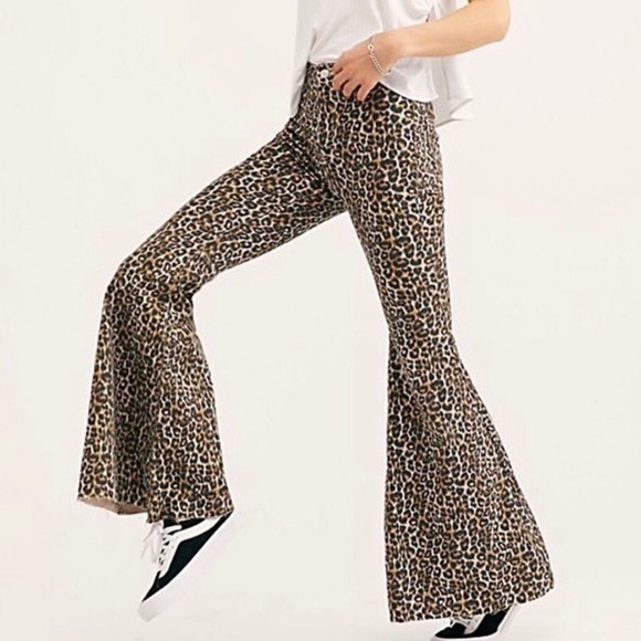 free people leopard jeans